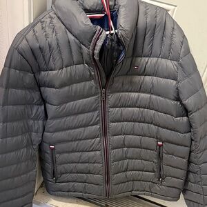 Tommy Hilfiger Charcoal Puffer Jacket for Men